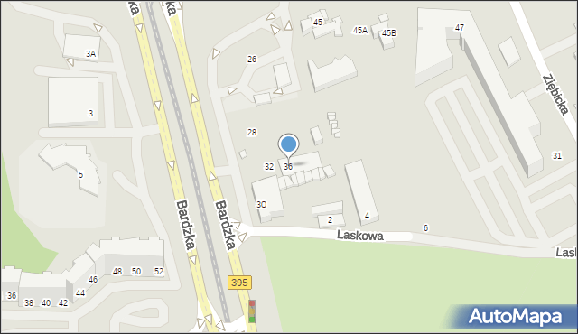 Wrocław, Bardzka, 36, mapa Wrocławia