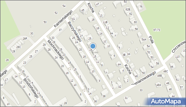Wrocław, Baczyńskiego Krzysztofa Kamila, 17, mapa Wrocławia