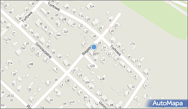 Wrocław, Bagatela, 16, mapa Wrocławia