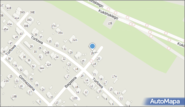 Wrocław, Bagatela, 19, mapa Wrocławia