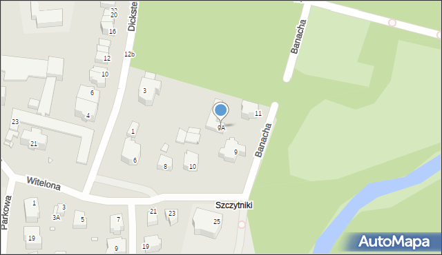 Wrocław, Banacha Stefana, 9A, mapa Wrocławia