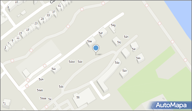 Wrocław, Bacciarellego Marcella, 54db, mapa Wrocławia