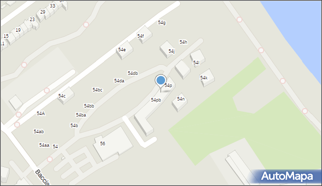 Wrocław, Bacciarellego Marcella, 54pa, mapa Wrocławia