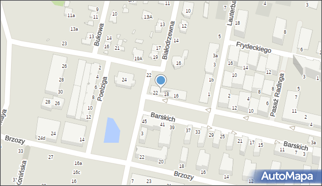 Wrocław, Barskich Krystyny i Mariana, 20, mapa Wrocławia