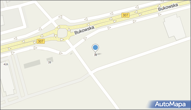 Wysogotowo, Batorowska, 38, mapa Wysogotowo