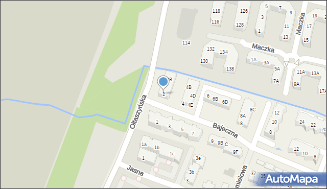 Wysoka, Bajeczna, 2, mapa Wysoka