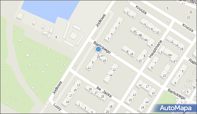 Zabrze, Barlickiego Norberta, 21, mapa Zabrza