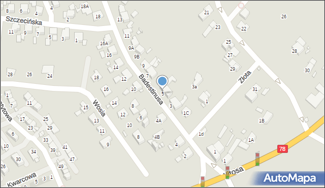 Zabrze, Badestinusa Jerzego, ks., 5, mapa Zabrza