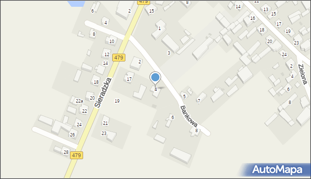 Zadzim, Bankowa, 4, mapa Zadzim