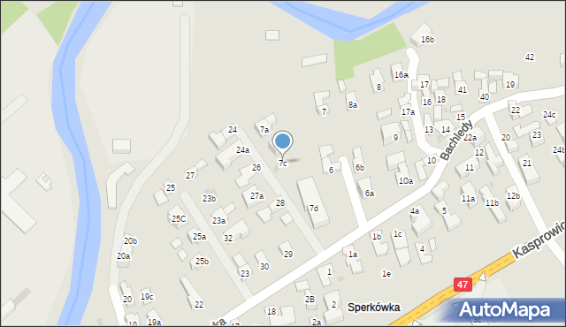 Zakopane, Bachledy, 7c, mapa Zakopanego