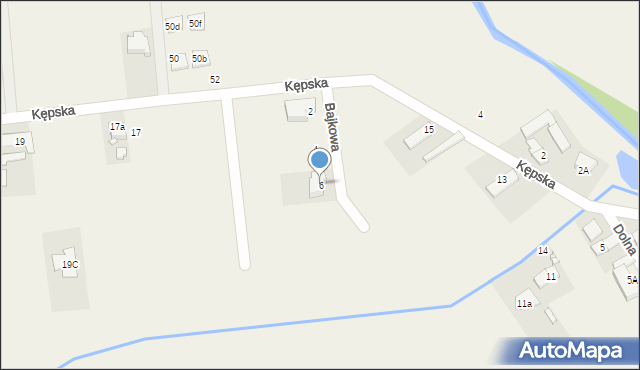 Zawada, Bajkowa, 6, mapa Zawada