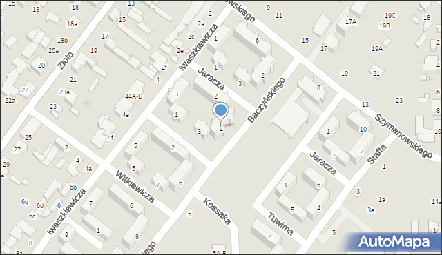 Zduńska Wola, Baczyńskiego Krzysztofa Kamila, 4, mapa Zduńska Wola