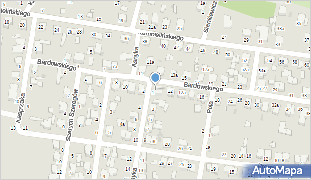 Zgierz, Bardowskiego Piotra, 10d, mapa Zgierz