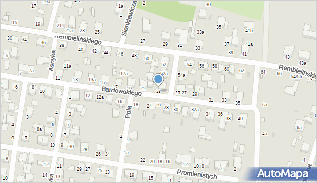 Zgierz, Bardowskiego Piotra, 23, mapa Zgierz