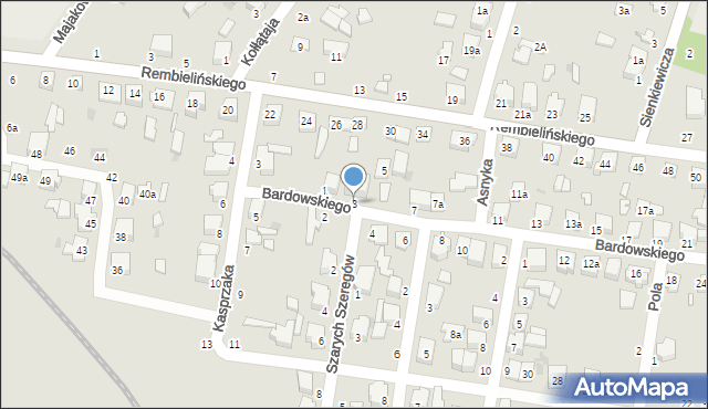 Zgierz, Bardowskiego Piotra, 3, mapa Zgierz