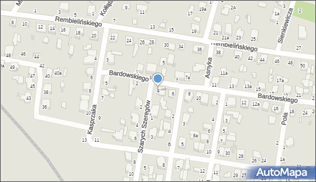Zgierz, Bardowskiego Piotra, 4, mapa Zgierz