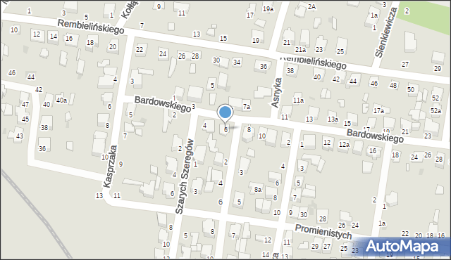 Zgierz, Bardowskiego Piotra, 6, mapa Zgierz