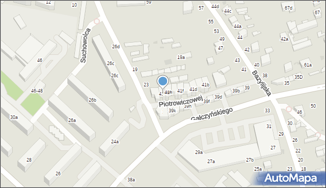 Zgierz, Bazylijska, 41i, mapa Zgierz