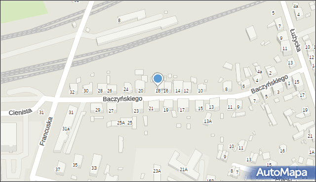 Zgorzelec, Baczyńskiego Krzysztofa Kamila, 18, mapa Zgorzelec