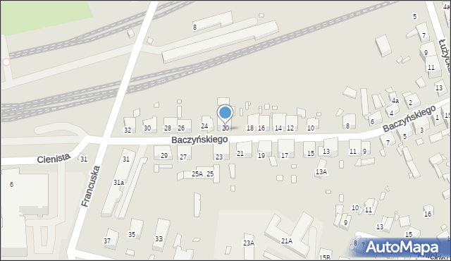 Zgorzelec, Baczyńskiego Krzysztofa Kamila, 22, mapa Zgorzelec