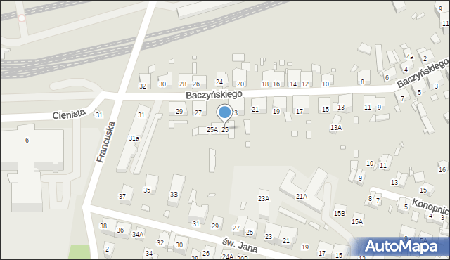 Zgorzelec, Baczyńskiego Krzysztofa Kamila, 25, mapa Zgorzelec