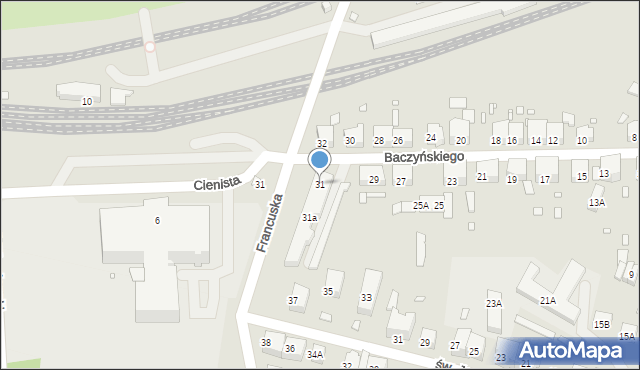 Zgorzelec, Baczyńskiego Krzysztofa Kamila, 31, mapa Zgorzelec
