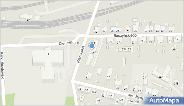 Zgorzelec, Baczyńskiego Krzysztofa Kamila, 31a, mapa Zgorzelec