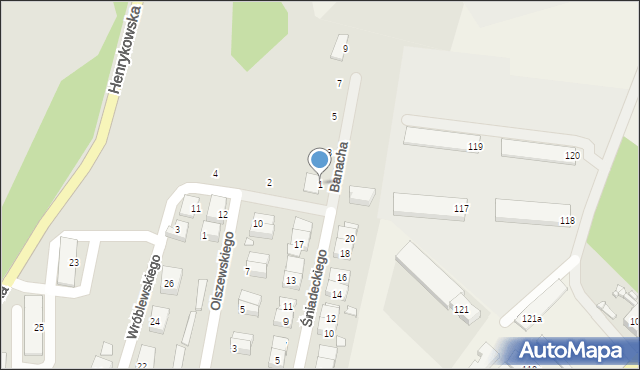 Zgorzelec, Banacha Stefana, 1, mapa Zgorzelec