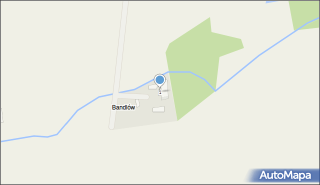 Zgorzelec, Bandlów, 1, mapa Zgorzelec