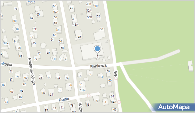 Zielonka, Bankowa, 2, mapa Zielonka
