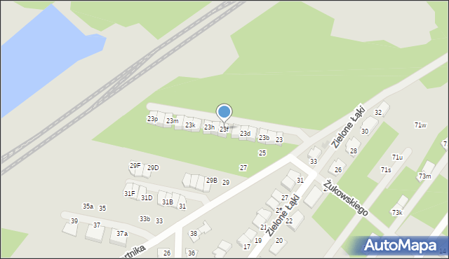 Zielonka, Bartnika Jerzego, 23f, mapa Zielonka
