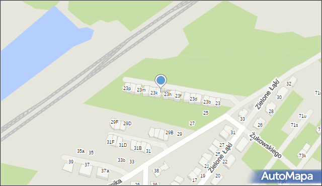 Zielonka, Bartnika Jerzego, 23j, mapa Zielonka
