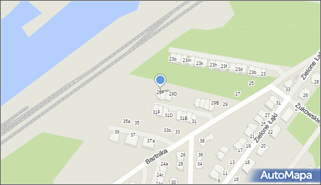 Zielonka, Bartnika Jerzego, 29F, mapa Zielonka