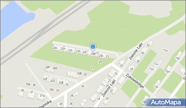 Zielonka, Bartnika-Magika Jerzego, 23d, mapa Zielonka
