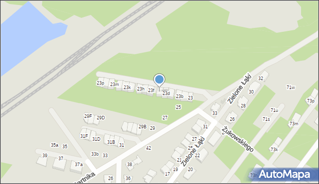 Zielonka, Bartnika-Magika Jerzego, 23e, mapa Zielonka