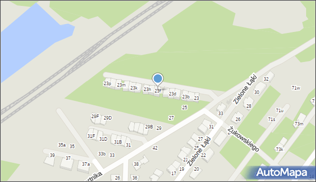 Zielonka, Bartnika-Magika Jerzego, 23f, mapa Zielonka