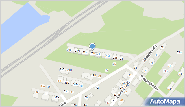 Zielonka, Bartnika-Magika Jerzego, 23h, mapa Zielonka