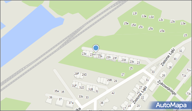 Zielonka, Bartnika-Magika Jerzego, 23l, mapa Zielonka