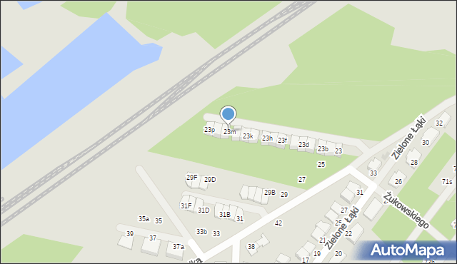 Zielonka, Bartnika-Magika Jerzego, 23m, mapa Zielonka