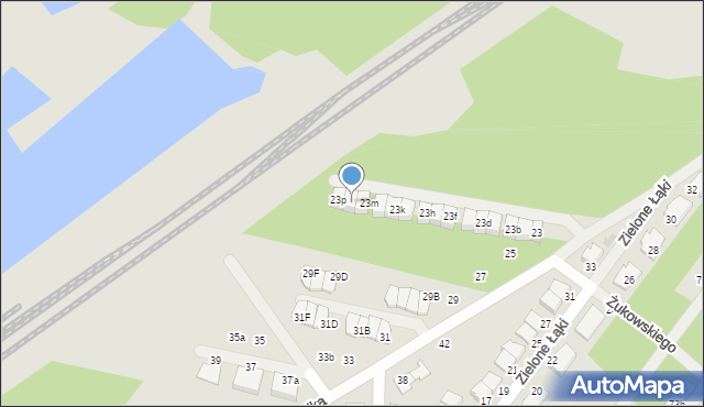 Zielonka, Bartnika-Magika Jerzego, 23n, mapa Zielonka