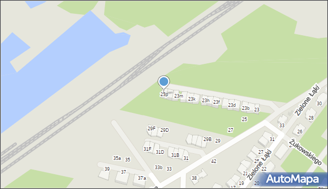Zielonka, Bartnika-Magika Jerzego, 23p, mapa Zielonka