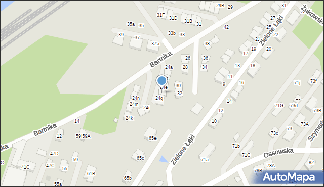 Zielonka, Bartnika-Magika Jerzego, 24f, mapa Zielonka