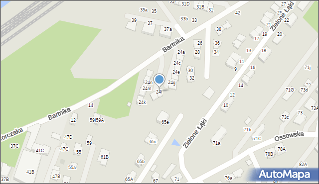 Zielonka, Bartnika-Magika Jerzego, 24i, mapa Zielonka