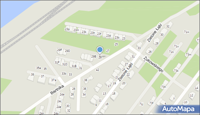 Zielonka, Bartnika-Magika Jerzego, 29, mapa Zielonka