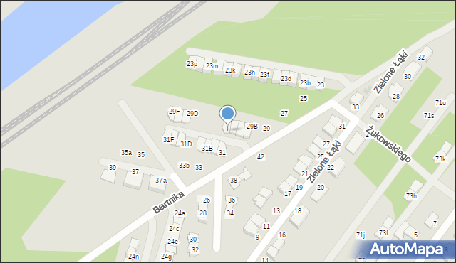 Zielonka, Bartnika-Magika Jerzego, 29C, mapa Zielonka
