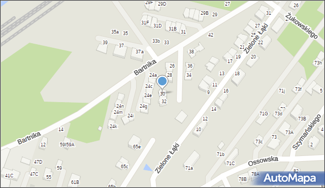 Zielonka, Bartnika-Magika Jerzego, 30, mapa Zielonka