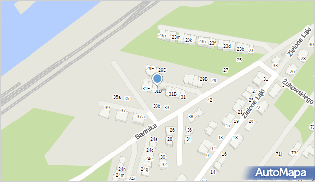 Zielonka, Bartnika-Magika Jerzego, 31D, mapa Zielonka