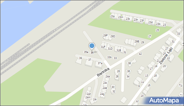 Zielonka, Bartnika-Magika Jerzego, 35, mapa Zielonka
