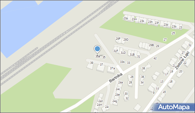 Zielonka, Bartnika-Magika Jerzego, 35a, mapa Zielonka