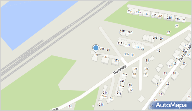 Zielonka, Bartnika-Magika Jerzego, 39, mapa Zielonka